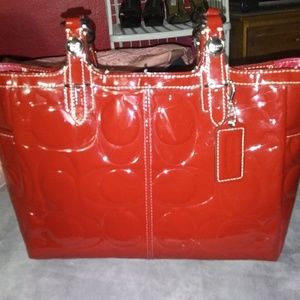 Red Coach Purse